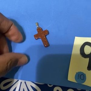 Goldstone Gemstone Pendant with Bail